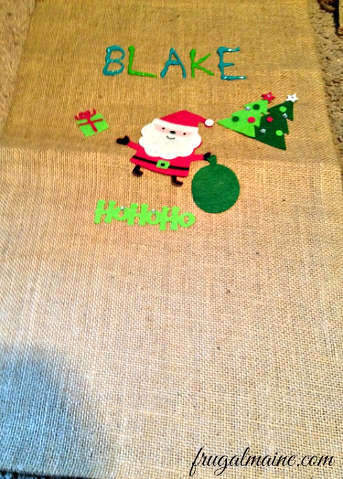 DIY: Burlap Christmas Sacks